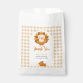 A Little Turkey Baby Shower Thanksgiving フェイバーバッグ (正面)
