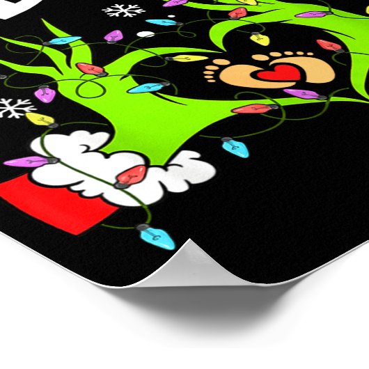 A Little Who Is Due Funny Christmas Pregnancy Anno ポスター (角)