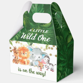 A Little Wild One Is On the Way 5"w x 3"l x 6.5"h フェイバーボックス