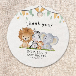 A Little Wild One Safari Animals フェイバータグ