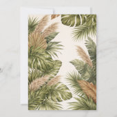 A Little Wild One Safari Baby Animals Baby shower 招待状 (裏面)