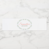 A Little Wildflower Baby Shower ペットボトルラベル (シングルラベル)