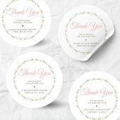 A Little Wildflower Baby Shower ラウンドシール