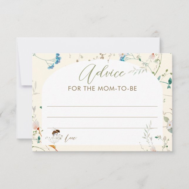 A little Wildflower Baby Shower Advice for Mom  (正面)