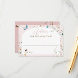 A little Wildflower Baby Shower Advice for Mom エンクロージャーカード