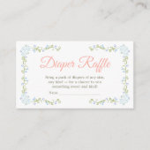 A Little Wildflower Baby Shower Diaper Raffle エンクロージャーカード (正面)