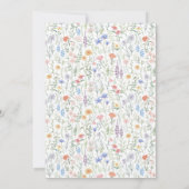 A little Wildflower Baby Shower Invitation 招待状 (裏面)