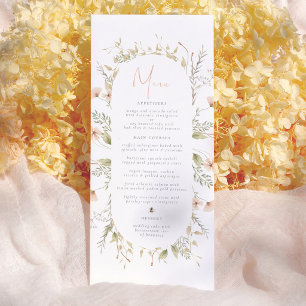 A Little Wildflower Boho Bee Girl Baby Showerメニュー メニュー