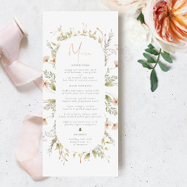 A Little Wildflower Boho Bee Girl Baby Showerメニュー メニュー