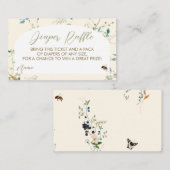 A little Wildflower Diaper Raffle Enclosure Card ノートカード (正面/裏面)