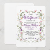 A Little Wildflower Is on Her Way 招待状 (正面/裏面)