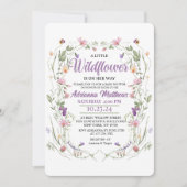 A Little Wildflower Is on Her Way 招待状 (正面)