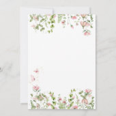 A little Wildflower is on the way Baby Shower 招待状 (裏面)