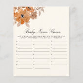 A Little Wildflower is on The Way Girl Baby Shower (正面)