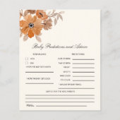 A Little Wildflower is on The Way Girl Baby Shower (正面)