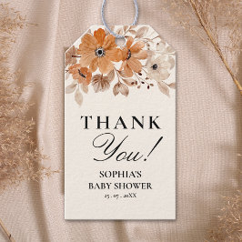 A Little Wildflower is on The Way Girl Baby Shower ギフトタグ