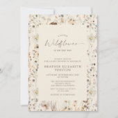 A Little Wildflower Rustic Baby Shower 招待状 (正面)