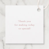 A Little Wildflower Rustic Boho Baby Shower with a フェイバータグ (裏面)