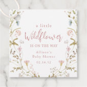 A Little Wildflower Rustic Boho Baby Shower with a フェイバータグ (正面)