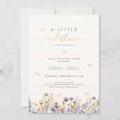 A Little Wildflower Spring Baby Shower Invitation 招待状 (正面)