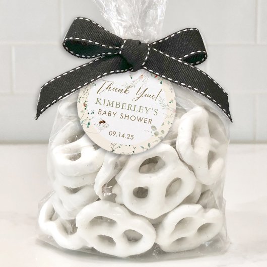 A little Wildflower Wild Flower Baby Shower フェイバータグ