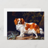 A Liver and White Charleスパニエル犬by George Stubs ポストカード (正面/裏面)