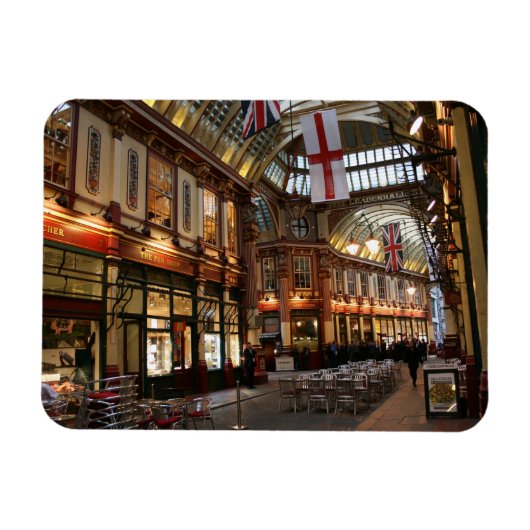 A London Scene Leadenhall Market マグネット (横)