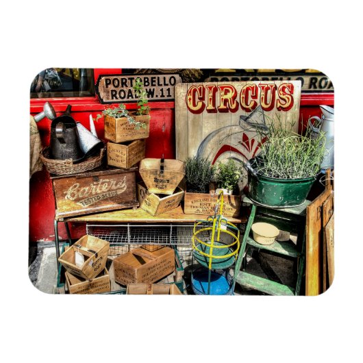 A London Scene Portobello Road マグネット (横)