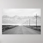 A Lone Road and Power Lines | San Juan Mountains ポスター (正面)