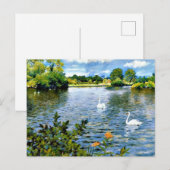 A Long Island Lake, famous painting, ポストカード (正面/裏面)