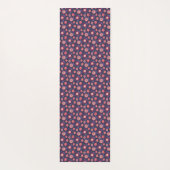 A long, rectangular navy blue yoga mat  ヨガマット (裏面)