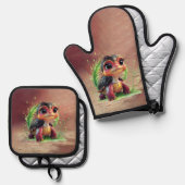 A look full of charm and adventure, 鍋つかみ&鍋敷きセット (正面/裏面)