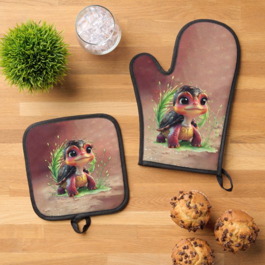 A look full of charm and adventure, 鍋つかみ&鍋敷きセット (トップダウン)