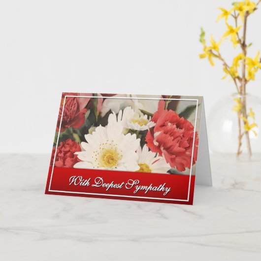 A loss such as this... Sympathy Card カード (黄色い花)