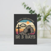 A Lot Can Happen in 3 Days Easter Religious ポストカード (スタンド正面)