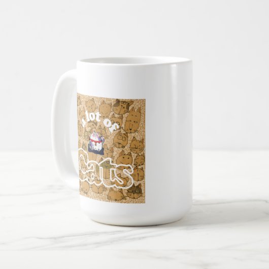 a lot of CAT コーヒーマグカップ (正面左)