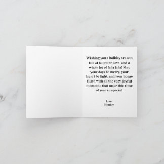 A Lot Of Fa La La La Going On At The Moment シーズンカード