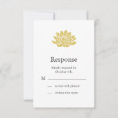 A Lotus Flower RSVP （黄色） (正面)