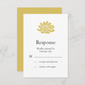 A Lotus Flower RSVP (黄色) (正面/裏面)