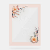 A Love Blossoming Under the Cherry Trees アクリルサイン (正面)