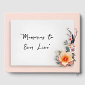 A Love Blossoming Under the Cherry Trees ゲストブック (裏面)