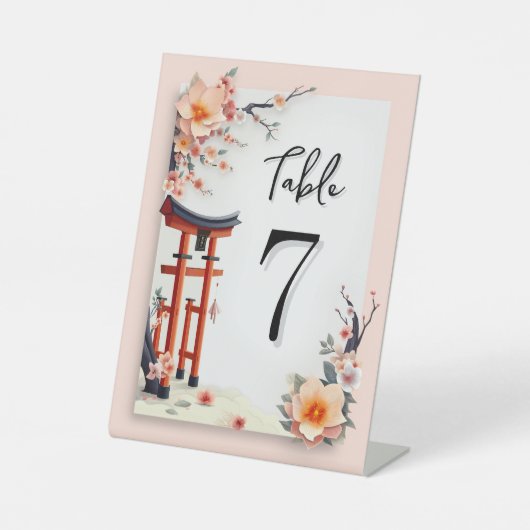 A Love Blossoming Under the Cherry Trees 台座サイン (正面)