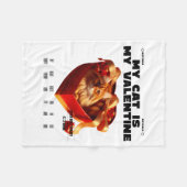 A Love Like Gnome Other Valentine フリースブランケット (正面(横))