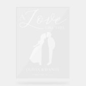 A Love Like This Romantic Wedding Welcome アクリルサイン (正面)