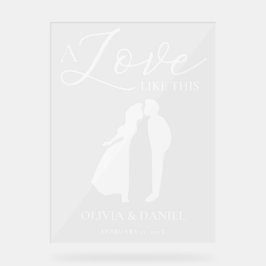 A Love Like This Romantic Wedding Welcome アクリルサイン