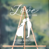 A Love Like This Romantic Wedding Welcome アクリルサイン (ニュートラル)