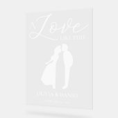 A Love Like This Romantic Wedding Welcome アクリルサイン (傾斜)