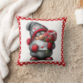 "A Love Note for You" Valentine Gnome クッション (ブランケット)