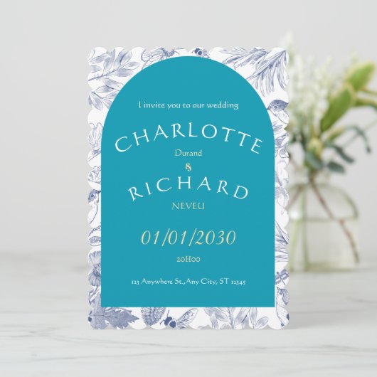 A Love Story Begins – Our Wedding Day 招待状 (スタンド正面)