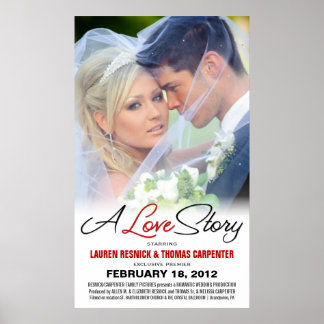 A Love Story - Wedding Movie Photo Poster ポスター